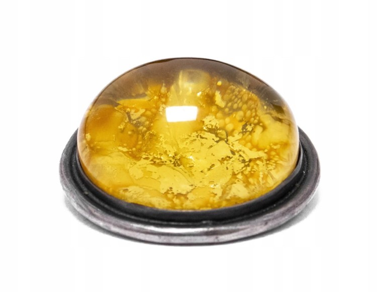 STARA SREBRNA BROSZKA Z KAMIENIEM 925