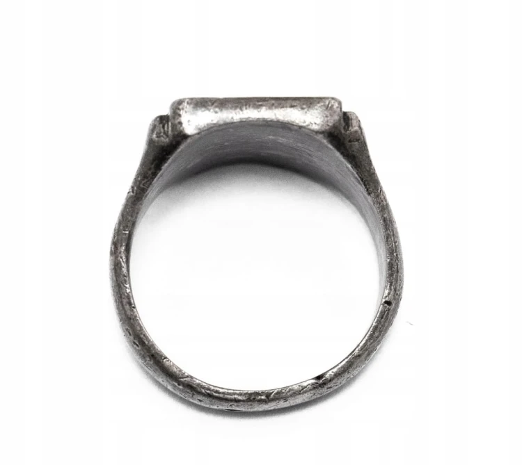 STARY SREBRNY PIERŚCIONEK, SYGNET HARCERSKI R. 21