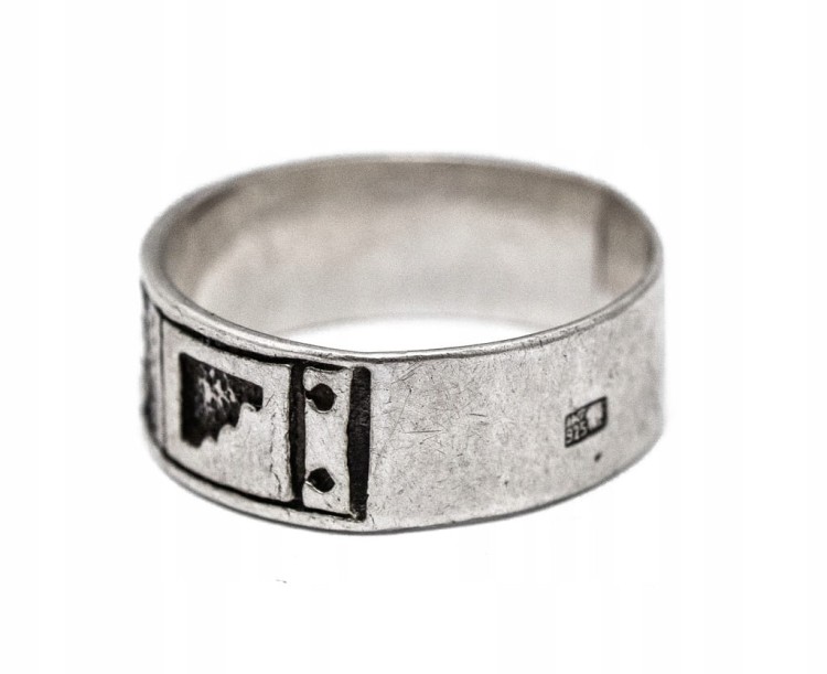STARY SREBRNY PIERŚCIONEK 925 R. 13