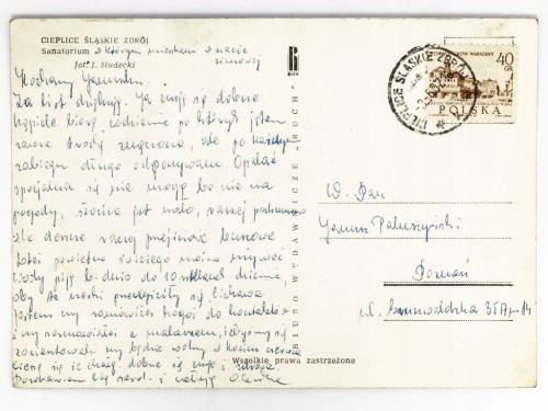 CIEPLICE ŚLĄSKIE-ZDRÓJ - SANATORIUM W PARKU ZDROJOWYM 1967 PRL