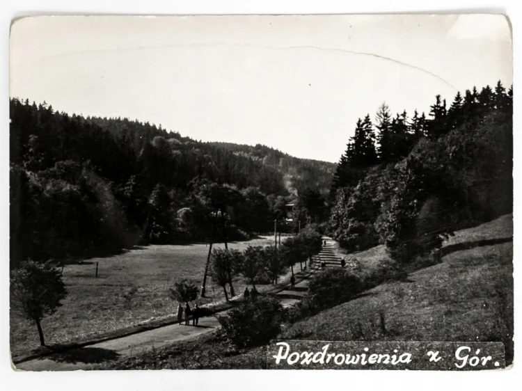 SOKOŁOWSKO - WIDOK NA PRZEŁĘCZ 1963 PRL