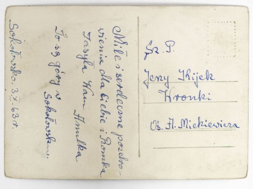 SOKOŁOWSKO - WIDOK NA PRZEŁĘCZ 1963 PRL