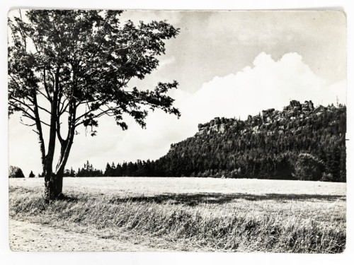 GÓRY STOŁOWE - WIDOK NA SZCZELINIEC 1967 PRL