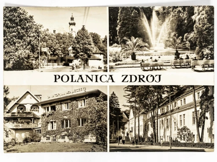 POLANICA-ZDRÓJ - UL ZDROJOWA SANATORIUM ZAMECZEK SANATORIUM IX LATA 70. PRL