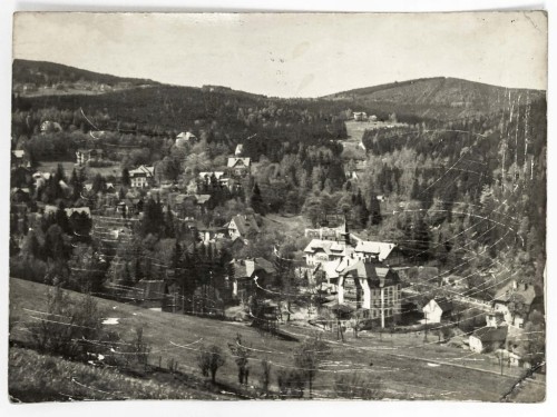 KARPACZ GÓRNY, DAWNIEJ BIERUTOWICE - PANORAMA GÓRSKA LATA 60. PRL