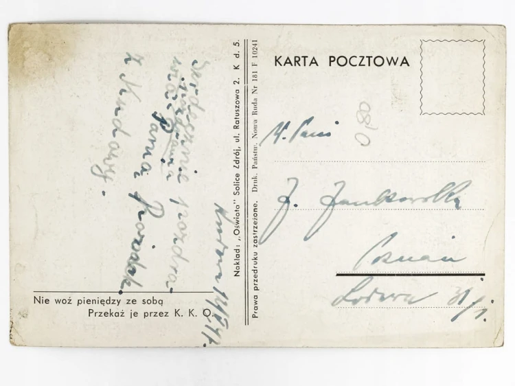 KUDOWA-ZDRÓJ - WIADUKT KOLEJOWY SANATORIA ZAKŁAD PRZYRODOLECZNICZY 1947 PRL