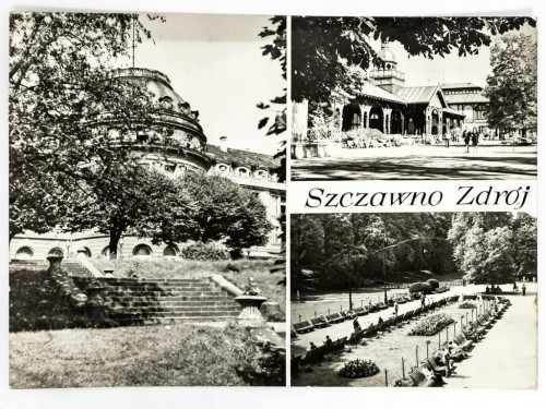 SZCZAWNO-ZDRÓJ - SANATORIUM, HALA SPACEROWA, PARK ZDROJOWY LATA 70. PRL