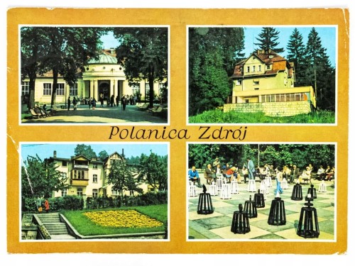 POLANICA-ZDRÓJ - PIJALNIA WÓD, DOMY WYPOCZYNKOWE, SZACHY PLENEROWE 1978 PRL