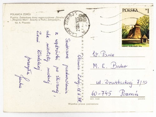 POLANICA-ZDRÓJ - PIJALNIA WÓD, DOMY WYPOCZYNKOWE, SZACHY PLENEROWE 1978 PRL