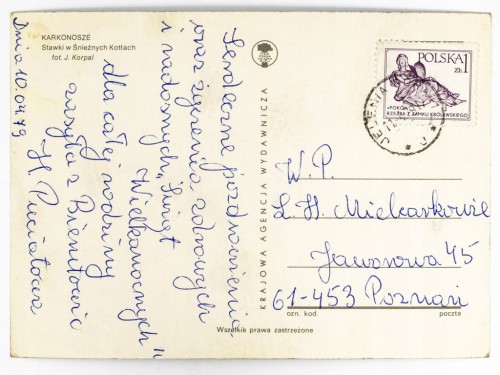 KARKONOSZE - STAWY W ŚNIEŻNYCH KOTŁACH 1979 PRL