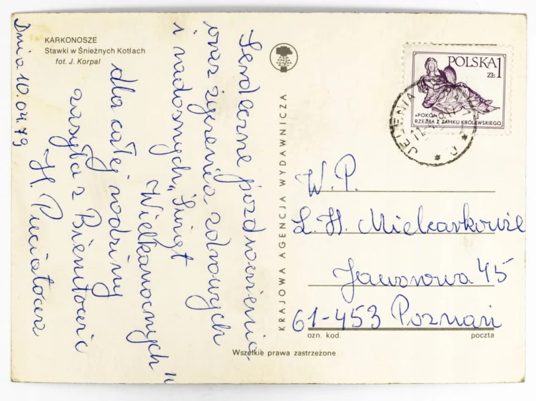 KARKONOSZE - STAWY W ŚNIEŻNYCH KOTŁACH 1979 PRL