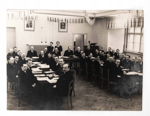 STARA FOTOGRAFIA - TOWARZYSTWO, PIŁSUDSKI I MOŚCICKI II RP