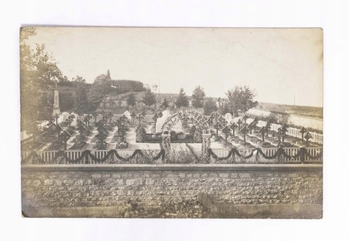 FOTOGRAFIA NIEMIECKI CMENTARZ WOJENNY 1914/1915, HEUDICOURT SOUS LES COTES