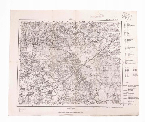 STARA MAPA - BEREZA KARTUSKA, BŁUDEŃ, HOSZCZEWO 1921