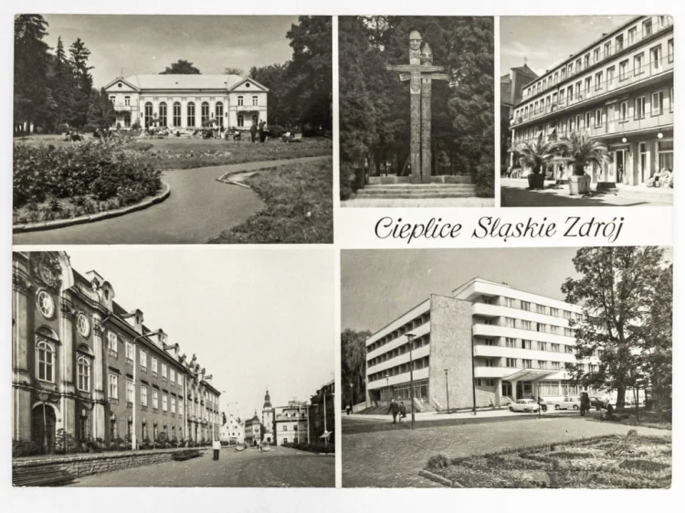 CIEPLICE ŚLĄSKIE-ZDRÓJ - SANATORIUM POMNIK MARTYROLOGII HOTEL LATA 70. PRL