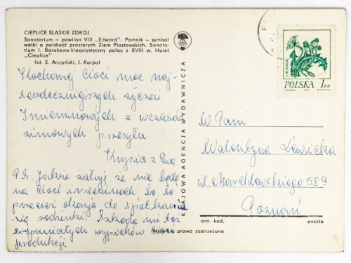 CIEPLICE ŚLĄSKIE-ZDRÓJ - SANATORIUM POMNIK MARTYROLOGII HOTEL LATA 70. PRL