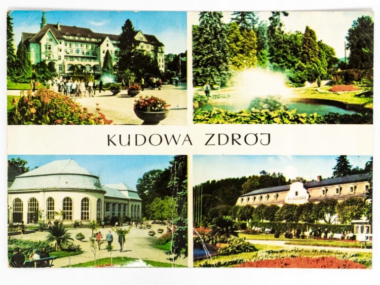 KUDOWA-ZDRÓJ - SANATORIUM POLONIA PIJALNIA WÓD SANATORIUM ZAMECZEK 1975 PRL