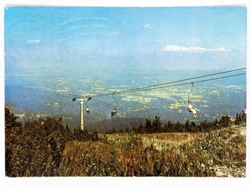KARKONOSZE - WYCIĄG KRZESEŁKOWY NA KOPĘ 1975 PRL