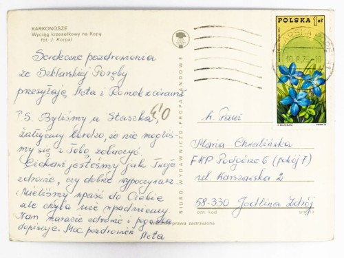 KARKONOSZE - WYCIĄG KRZESEŁKOWY NA KOPĘ 1975 PRL