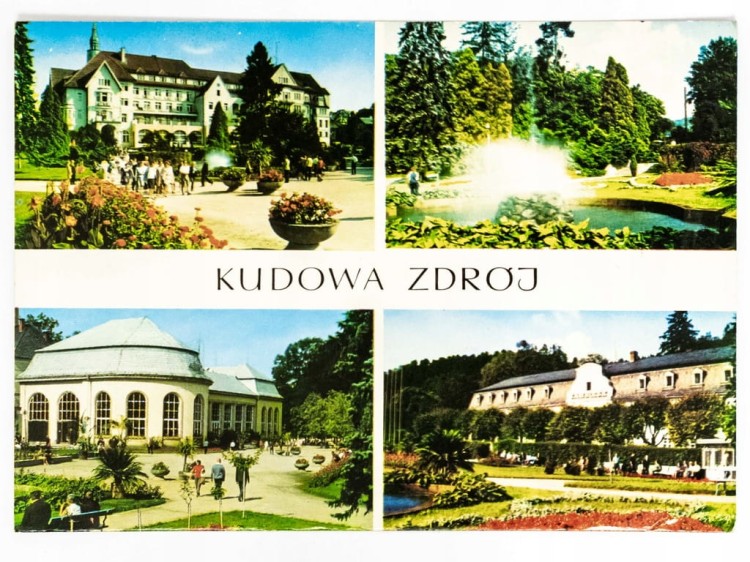 KUDOWA-ZDRÓJ - SANATORIUM POLONIA PIJALNIA SANATORIUM ZAMECZEK LATA 70. PRL