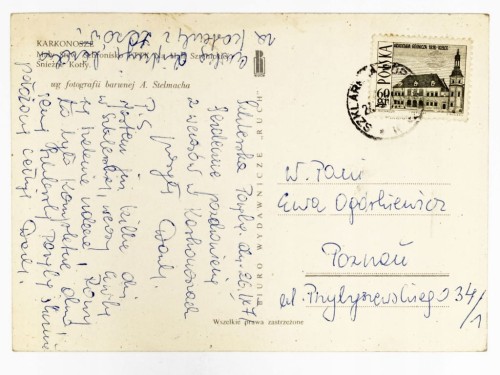 KARKONOSZE - MAŁY STAW, SCHRONISKO PTTK, ŚNIEŻNE KOTŁY 1971 PRL