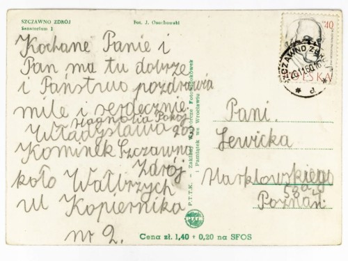 SZCZAWNO-ZDRÓJ - DOM ZDROJOWY DAWNY GRAND HOTEL 1960 PRL