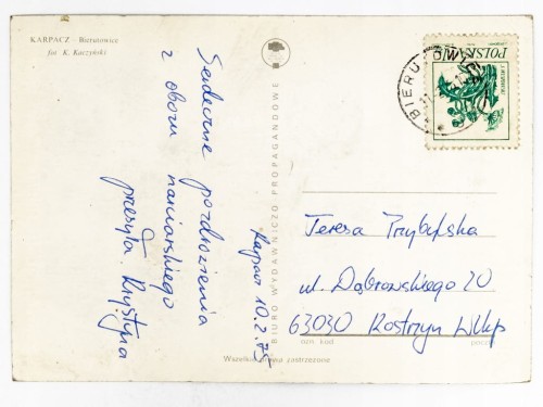KARPACZ GÓRNY, DAWNIEJ BIERUTOWICE - GÓRSKA OKOLICA ZIMĄ 1975 PRL