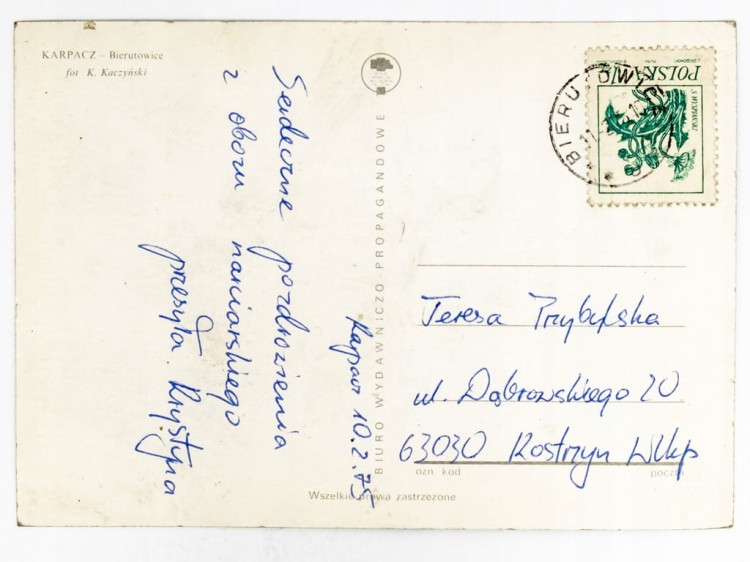 KARPACZ GÓRNY, DAWNIEJ BIERUTOWICE - GÓRSKA OKOLICA ZIMĄ 1975 PRL