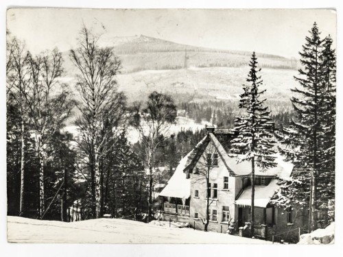 SZKLARSKA PORĘBA - WIDOK NA SZRENICĘ LATA 60. PRL