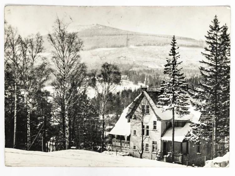 SZKLARSKA PORĘBA - WIDOK NA SZRENICĘ LATA 60. PRL