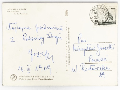 POLANICA-ZDRÓJ - SANATORIUM WIELKA PIENIAWA 1969 PRL