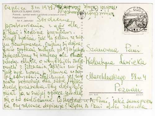 CIEPLICE ŚLĄSKIE-ZDRÓJ - POMNIK MARTYROLOGII I CHWAŁY ORĘŻA POL. 1978 PRL