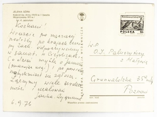 JELENIA GÓRA - KOŚCIÓŁ ŚW. ANNY I BASZTA WOJANOWSKA 1976 PRL