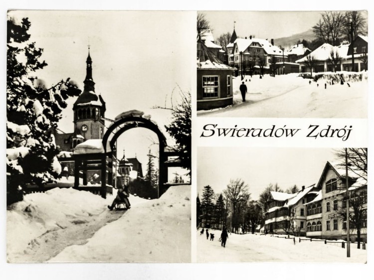 ŚWIERADÓW-ZDRÓJ - DOM ZDROJOWY, DOMY WCZASOWE FWP NEPTUN 1972 PRL