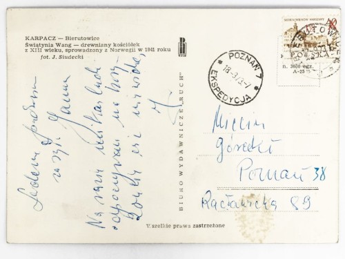 KARPACZ GÓRNY - KOŚCIÓŁ ŚWIĄTYNIA WANG 1973 PRL