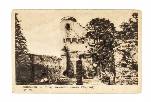SOBIESZÓW - RUINY ZAMKU CHOJNASTY l. 50