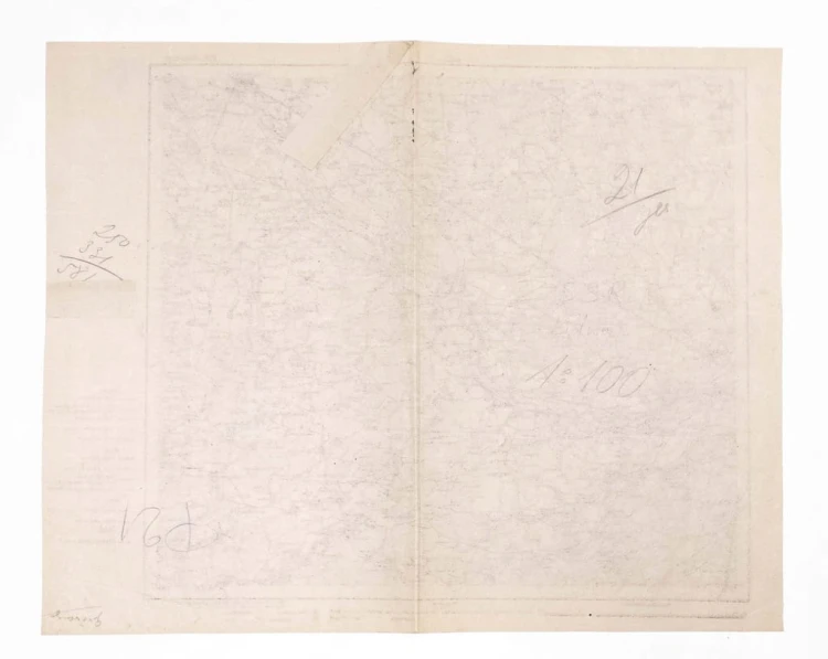 STARA MAPA - GIEŁWANY, WIEPRZE, KAPLICE, GIEGUŻYN 1922