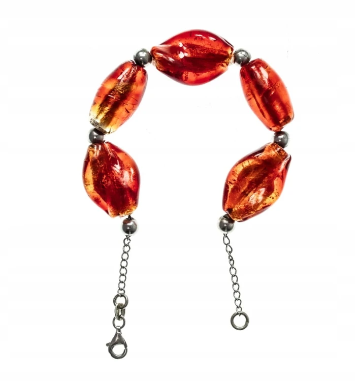 STARA SREBRNA BRANSOLETKA 925 Z KAMIENIAMI