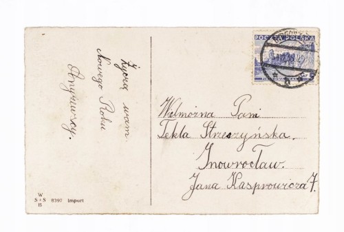 STARA POCZTÓWKA NOWOROCZNA - BYDGOSZCZ / INOWROCŁAW 1935