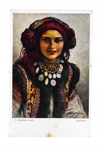 STARA POCZTÓWKA - P. STACHIEWICZ, KSENIA II RP
