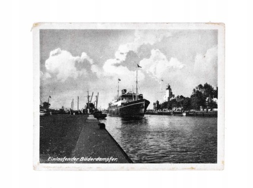 KOŁOBRZEG - PORT, STATEK, LATARNIA II RP