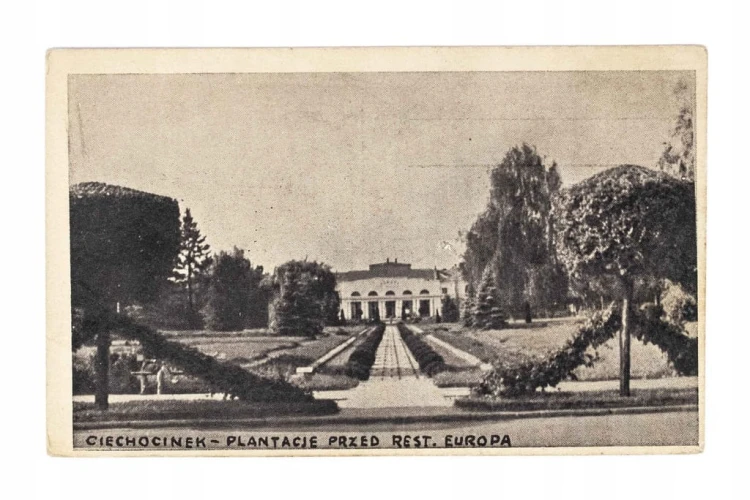 CIECHOCINEK - PLANTACJE PRZED RESTAURACJĄ EUROPA l. 50