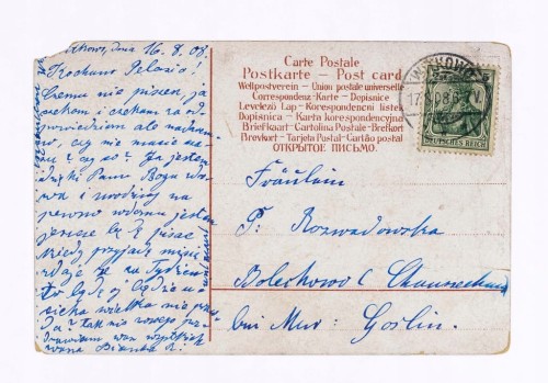 STARA POCZTÓWKA - KOBIETA Z MĘŻCZYZNĄ, BOLECHOWO / WITKOWO 1908