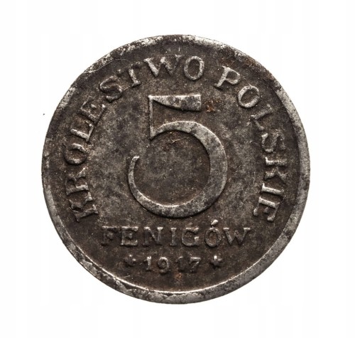 5 PF 1917 ROK KRÓLESTWO POLSKIE