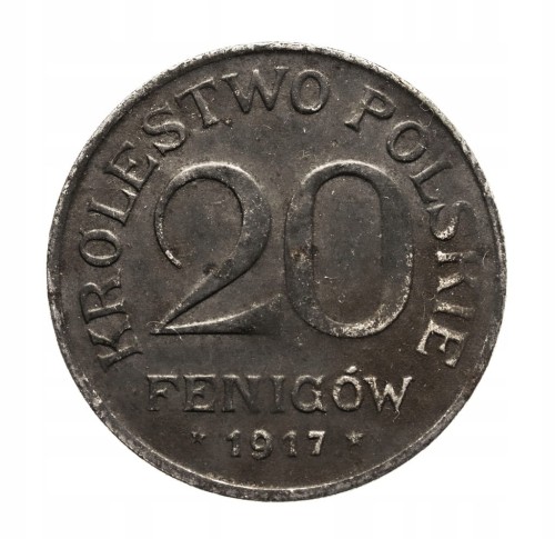20 PF 1917 ROK KRÓLESTWO POLSKIE