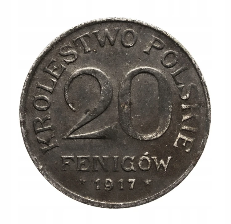 20 PF 1917 ROK KRÓLESTWO POLSKIE