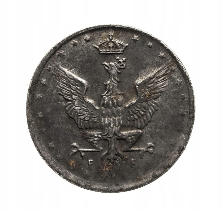 Królestwo Polskie,5 fenigów 1918, Stuttgart