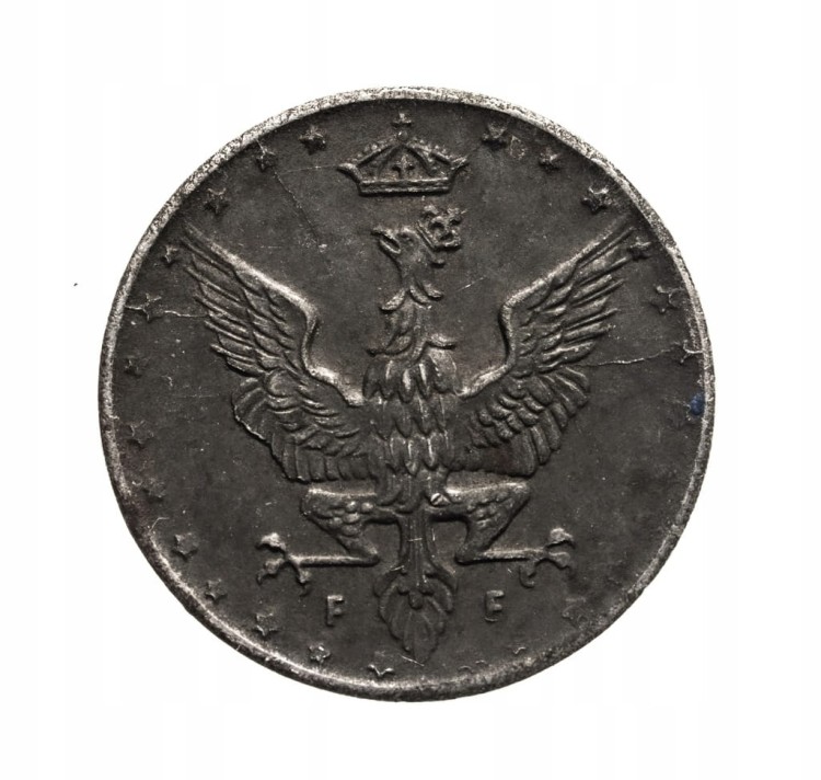 Królestwo Polskie,5 fenigów 1918, Stuttgart
