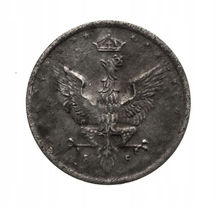 Królestwo Polskie,5 fenigów 1918, Stuttgart