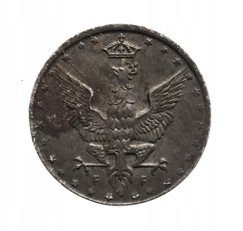 Królestwo Polskie,5 fenigów 1918, Stuttgart